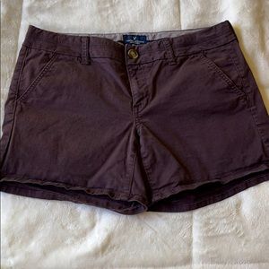 Purple American Eagle midi shorts